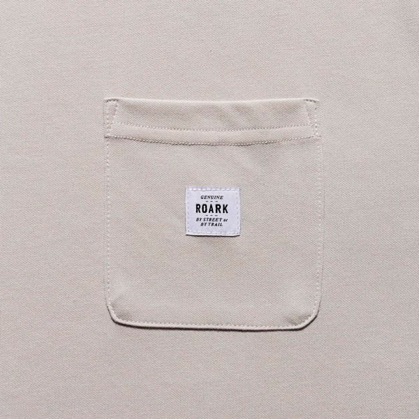 ROARK (ロアーク) / 半袖ドライTシャツ / "LABEL POCKET" DriRelease TEE - GREY / RTJDR1200 / メンズ