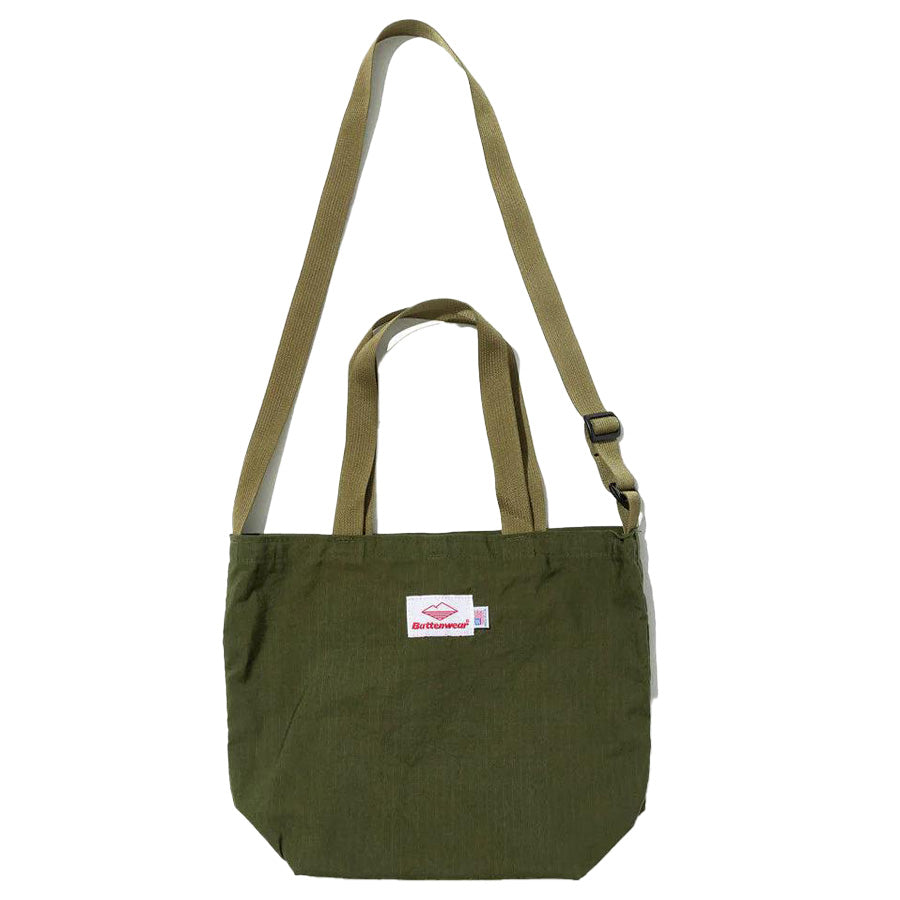 BATTENWEAR(バテン) / パッカブルトートバッグ アメリカ製 / MINI PUCKABLE TOTE - OLIVE DRAB COTTON x TAN / 60926SV