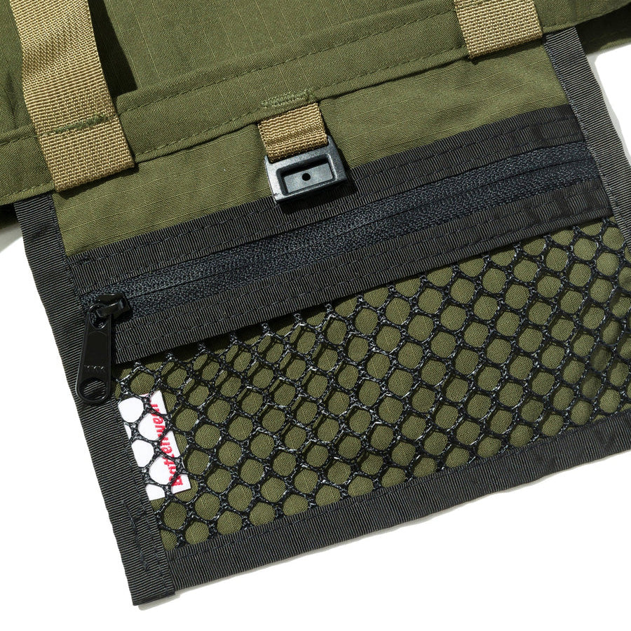 BATTENWEAR(バテン) / パッカブルトートバッグ アメリカ製 / MINI PUCKABLE TOTE - OLIVE DRAB COTTON x TAN / 60926SV