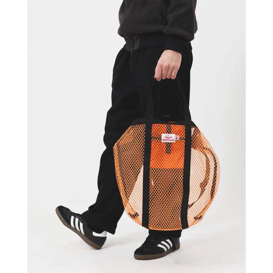 BATTENWEAR(バテンウエア) / メッシュトートバッグ アメリカ製 / MESH TOTE - ORANGE x BLACK / 60426SV