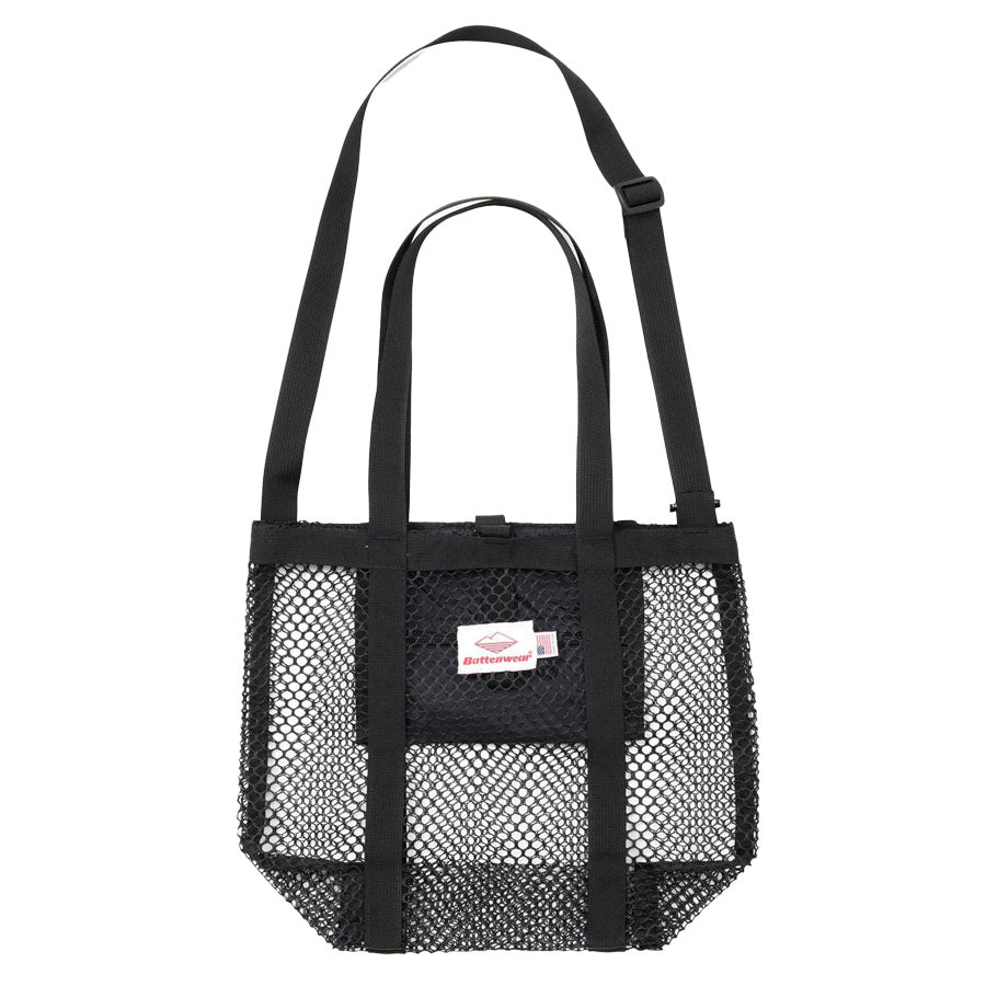 BATTENWEAR(バテンウエア) / メッシュトートバッグ アメリカ製 / MINI MESH TOTE - BLACK x BLACK / 62326SV