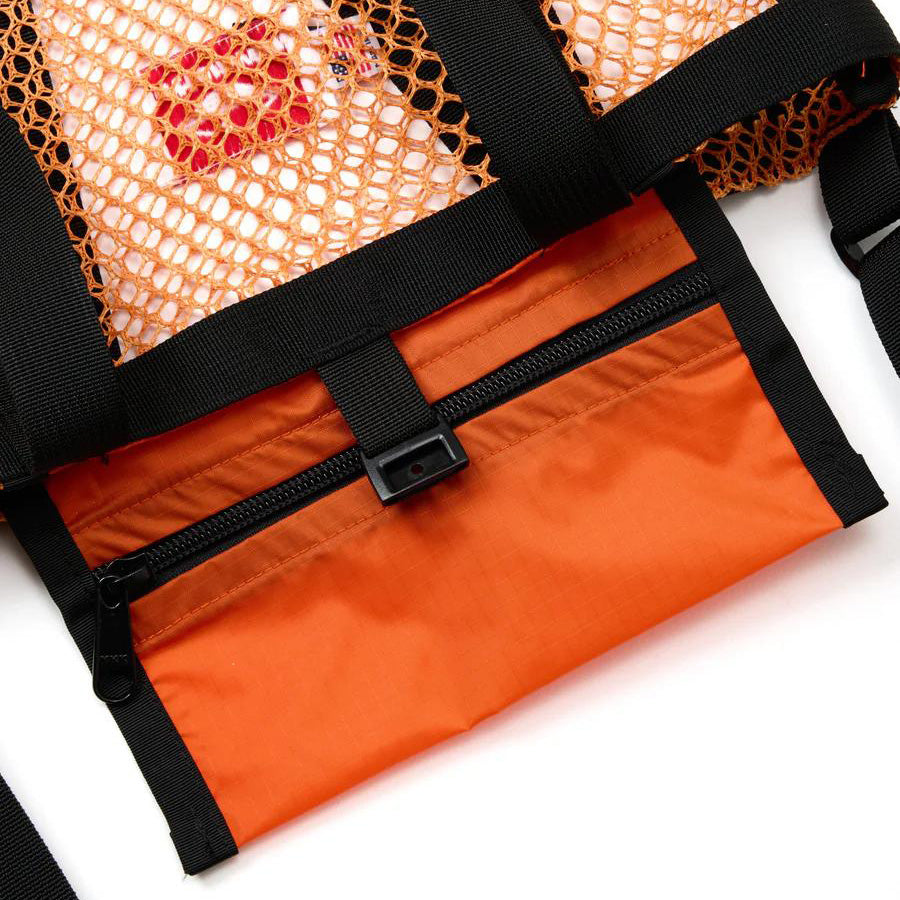 BATTENWEAR(バテンウエア) / メッシュトートバッグ アメリカ製 / MINI MESH TOTE - ORANGE x BLACK / 62326SV