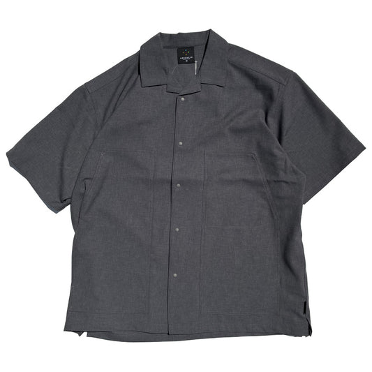 AXESQUIN.MODIFIED (アクシーズクイン ) / 接触冷感 半袖オープンカラーシャツ / CHEMICAL UTILITY S/S SHIRTS - CHARCOAL / 321131 / メンズ