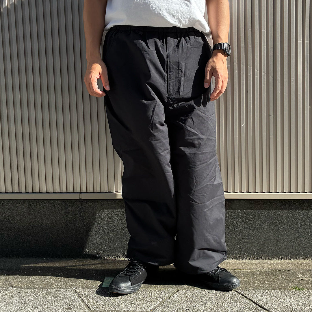 AXESQUIN.MODIFIED アクシーズクイン / リラックスフィット 軽量速乾ナイロンイージーパンツ / HELIUM BIG PANTS - BLACK /322042/メンズ