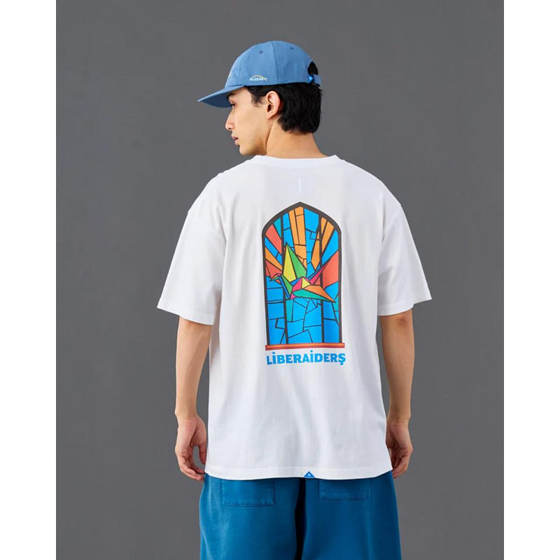 LIBERAIDERS(リベレイダース) / 半袖 Tシャツ / STAINED GLASS TEE - WHITE / 736112601/ メンズ