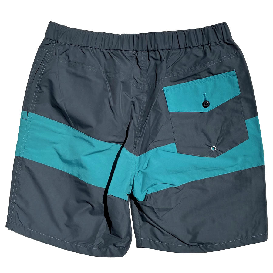 SHORT PANTS EVERY DAYショートパンツエブリデイ/街履きボードショーツ/COAST II CENTER LINE -CHARCOALxTEAL/SPED-0137/メンズ日本製