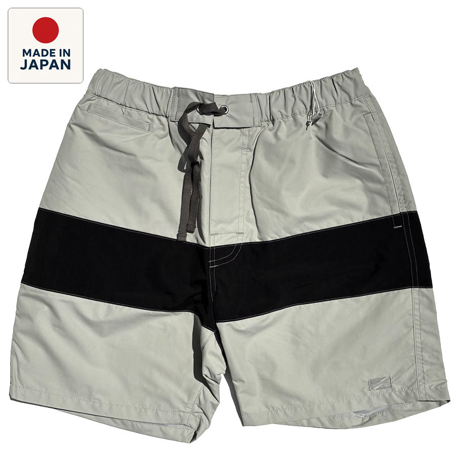 SHORT PANTS EVERY DAY ショートパンツエブリデイ/街履きボードショーツ/COAST II CENTER LINE - GRAY x BLACK/SPED-0137/メンズ 日本製