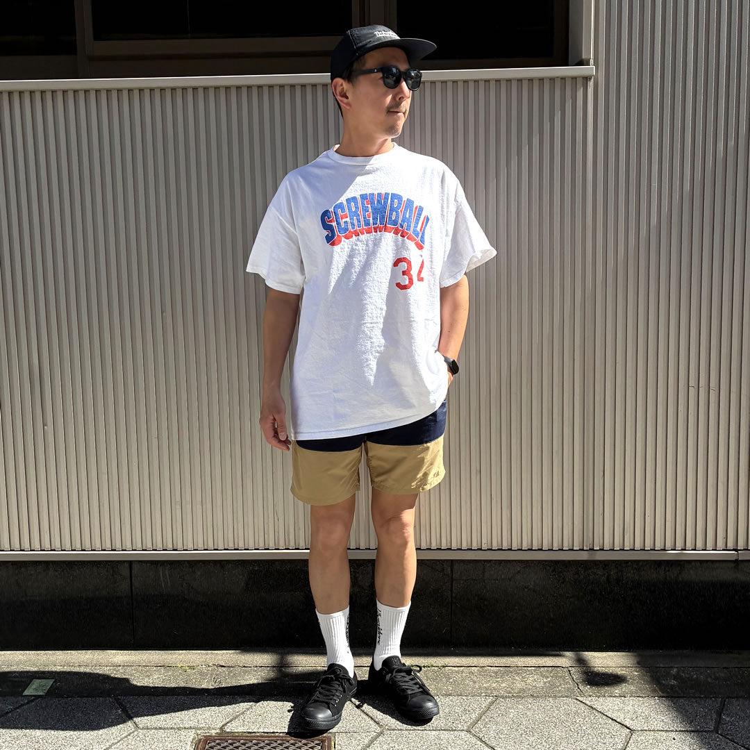 SHORT PANTS EVERY DAY ショートパンツエブリデイ/街履きボードショーツ/COAST II CENTER LINE - BEIGE x NAVY /SPED-0137/メンズ 日本製