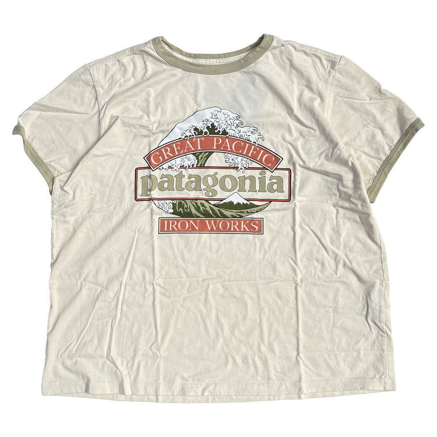 PATAGONIA(パタゴニア) / 半袖Tシャツ / W's GREAT  WAVES RINGER  TEE - UNDYED NATURAL / 37864 / レディース