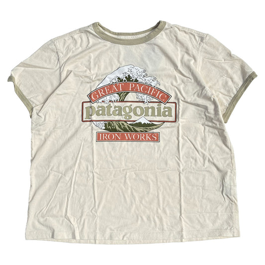 PATAGONIA(パタゴニア) / 半袖Tシャツ / W's GREAT  WAVES RINGER  TEE - UNDYED NATURAL / 37864 / レディース