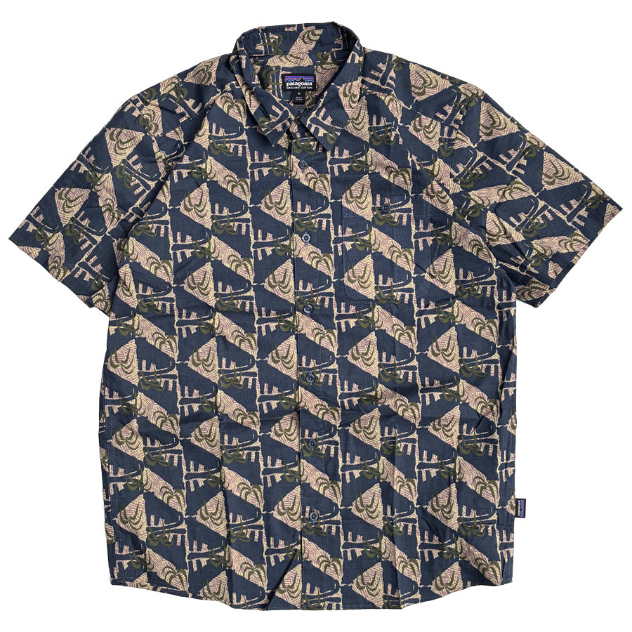 PATAGONIA(パタゴニア) / 半袖シャツ / M'S GO TO SHIRT - JAGUAR GEO : DOLOMITE BLUE/ 52691 / メンズ