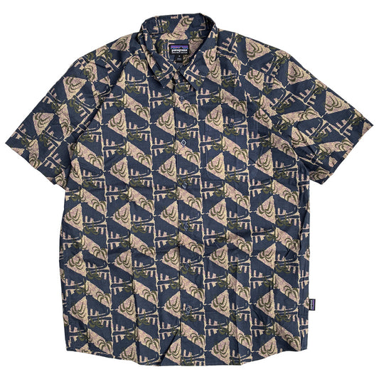 PATAGONIA(パタゴニア) / 半袖シャツ / M'S GO TO SHIRT - JAGUAR GEO : DOLOMITE BLUE/ 52691 / メンズ