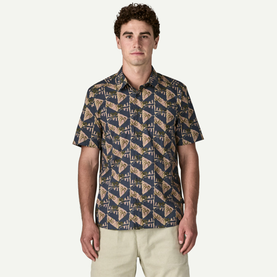 PATAGONIA(パタゴニア) / 半袖シャツ / M'S GO TO SHIRT - JAGUAR GEO : DOLOMITE BLUE/ 52691 / メンズ