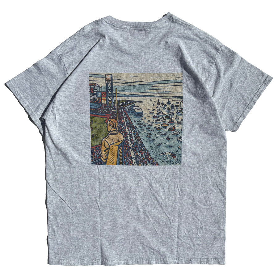 JHANKSON（ジャンクソン） / 半袖Tシャツ / BALL PARK TEE  - ASH / Oracle park / JH26SS-006CS