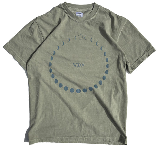 WAX(ワックス) / 半袖Tシャツ / Design tee"Moon phase" - SAND / WX-0519 / メンズ THM