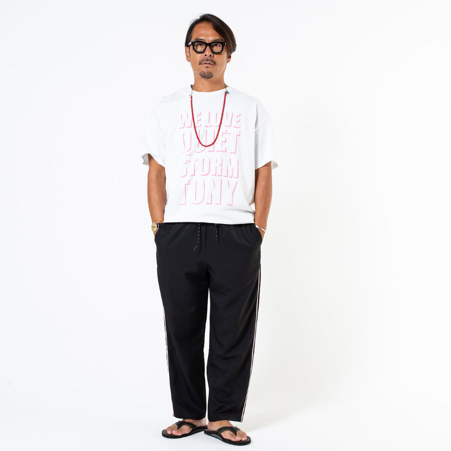 Tony Taizsun(トニー タイズサン) / トラックパンツ / TRIP TRACK PANTS - BLACK / 26SS-019 / メンズ