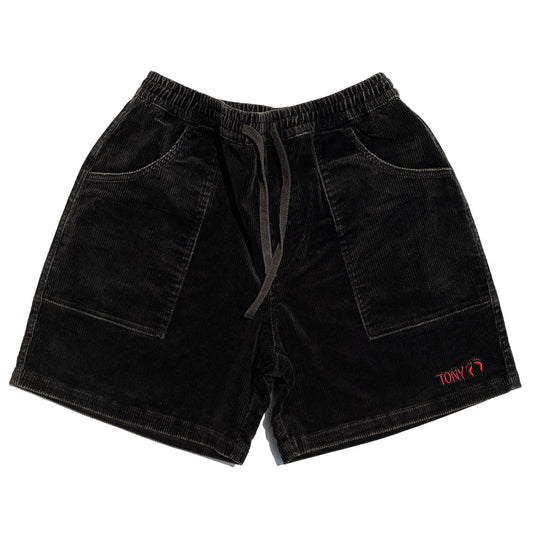 Tony Taizsun(トニー タイズサン) / ショート パンツ / HANGTEN CORD SHORTS - BLACK / 26SS-027HT / メンズ