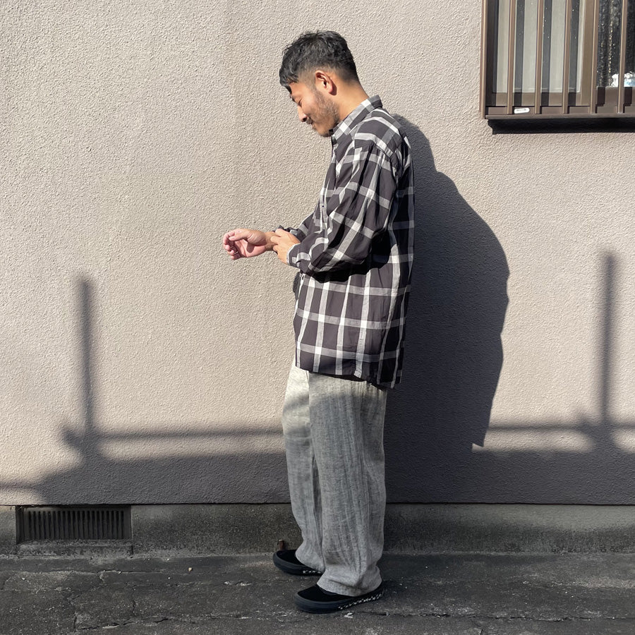WAX(ワックス)  / リネン イージーパンツ / Linen herringbone pants  / WX-0497 / メンズ THM 日本製