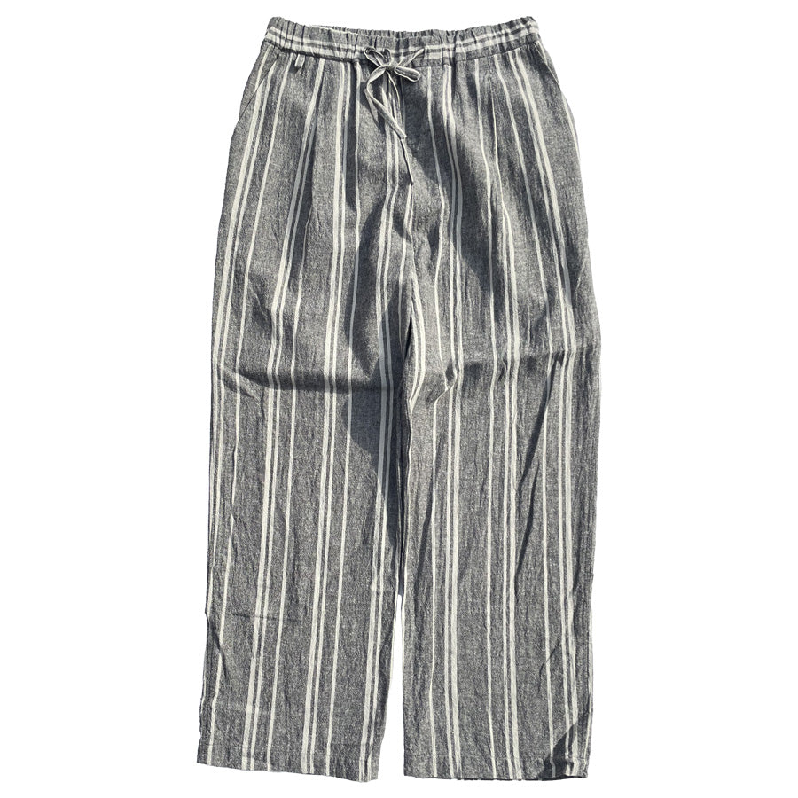 WAX(ワックス)  / リネン イージーパンツ / Linen stripe pants  / WX-0498 / メンズ THM 日本製