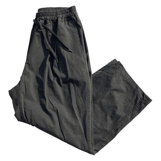 WAX(ワックス)  / コットン ビンテージウォッシュ イージーパンツ / Vintage wash pants - Washed Black / WX-0499 / メンズ THM
