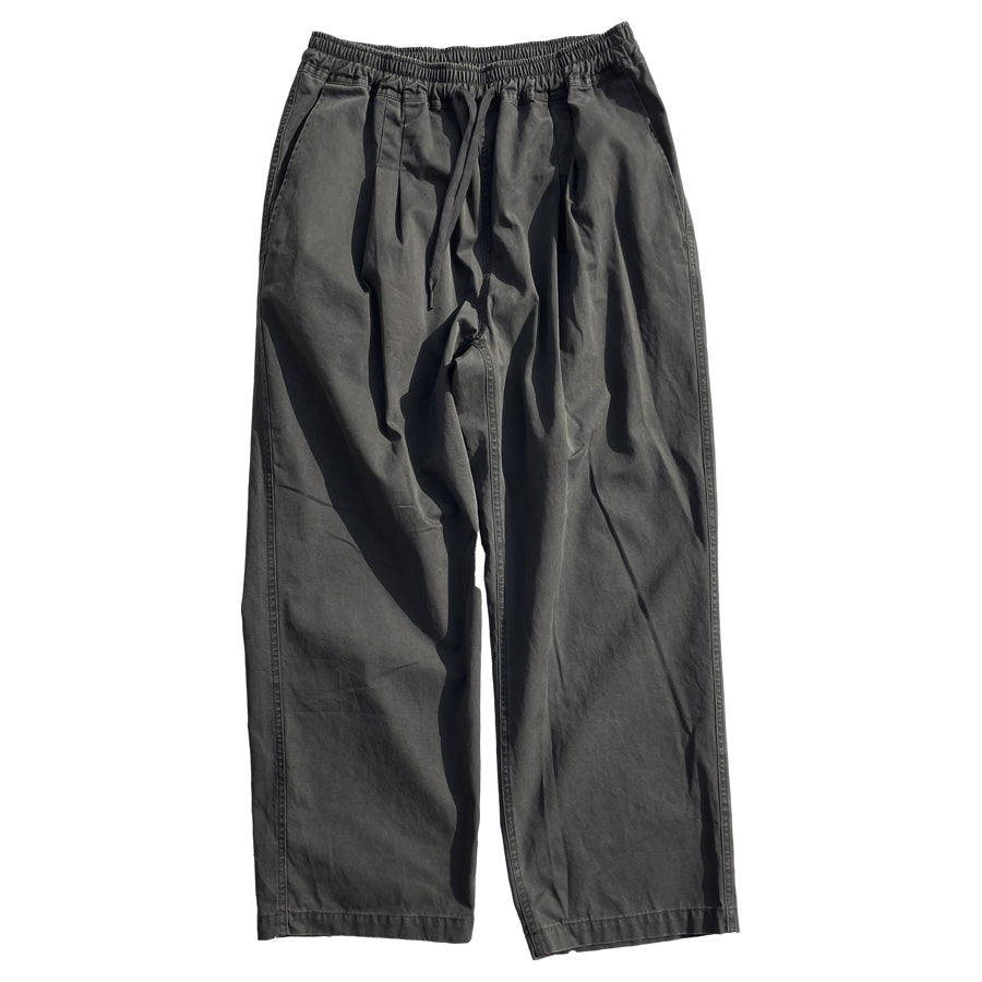 WAX(ワックス)  / コットン ビンテージウォッシュ イージーパンツ / Vintage wash pants - Washed Black / WX-0499 / メンズ THM