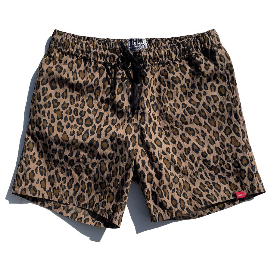 THE HARD MAN(ザハードマン)/ ヒョウ柄 レオパード 街履きボードショーツ /  Leopard shorts- Brown / THM-0702 / メンズ  WAX