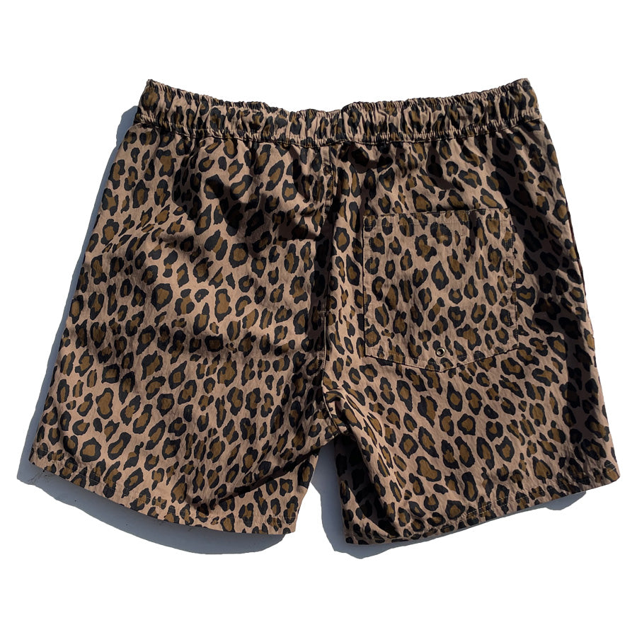 THE HARD MAN(ザハードマン)/ ヒョウ柄 レオパード 街履きボードショーツ /  Leopard shorts- Brown / THM-0702 / メンズ  WAX
