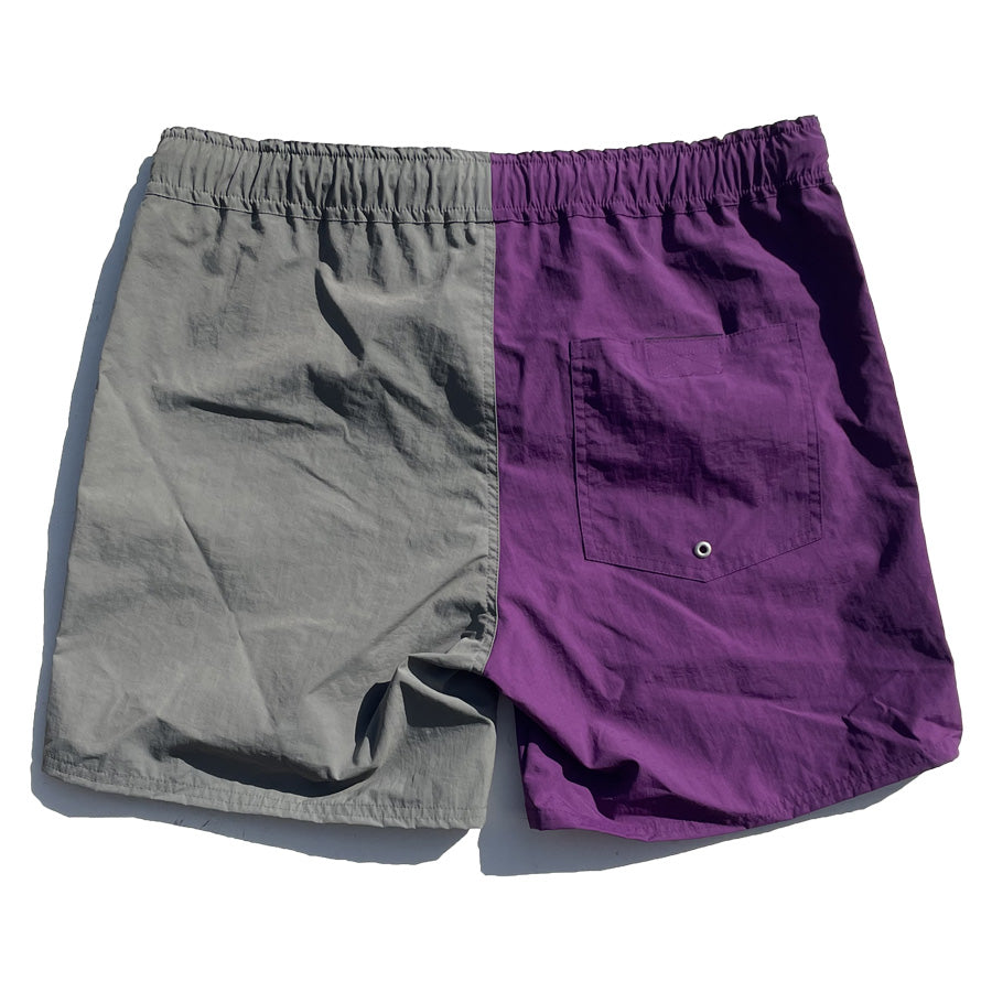 THE HARD MAN(ザハードマン)/ 街履きボードショーツ /  Bicolor shorts- Purple x Gray / THM-0704 / メンズ  WAX