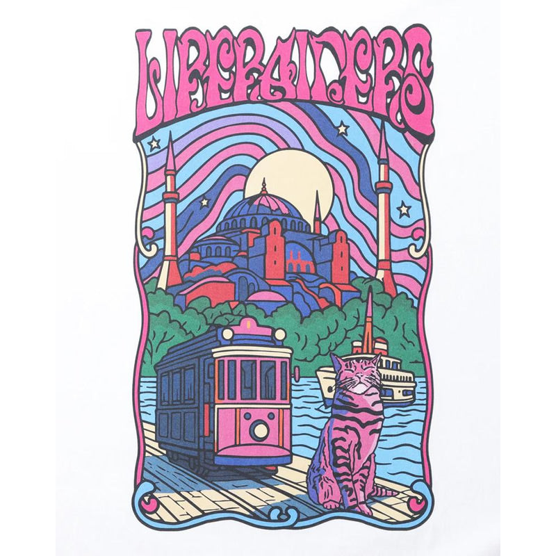 LIBERAIDERS(リベレイダース) / 半袖 Tシャツ / PSYCHEDELIC CITY TEE - WHITE / 736182601/ メンズ