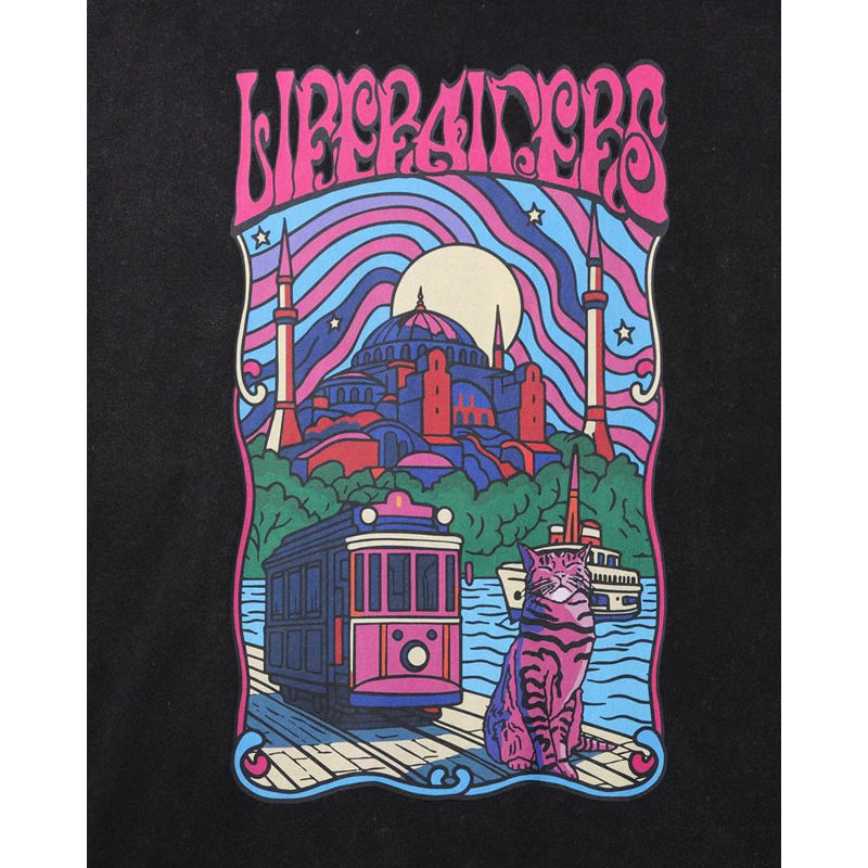 LIBERAIDERS(リベレイダース) / 半袖 Tシャツ / PSYCHEDELIC CITY TEE - BLACK / 736182601/ メンズ