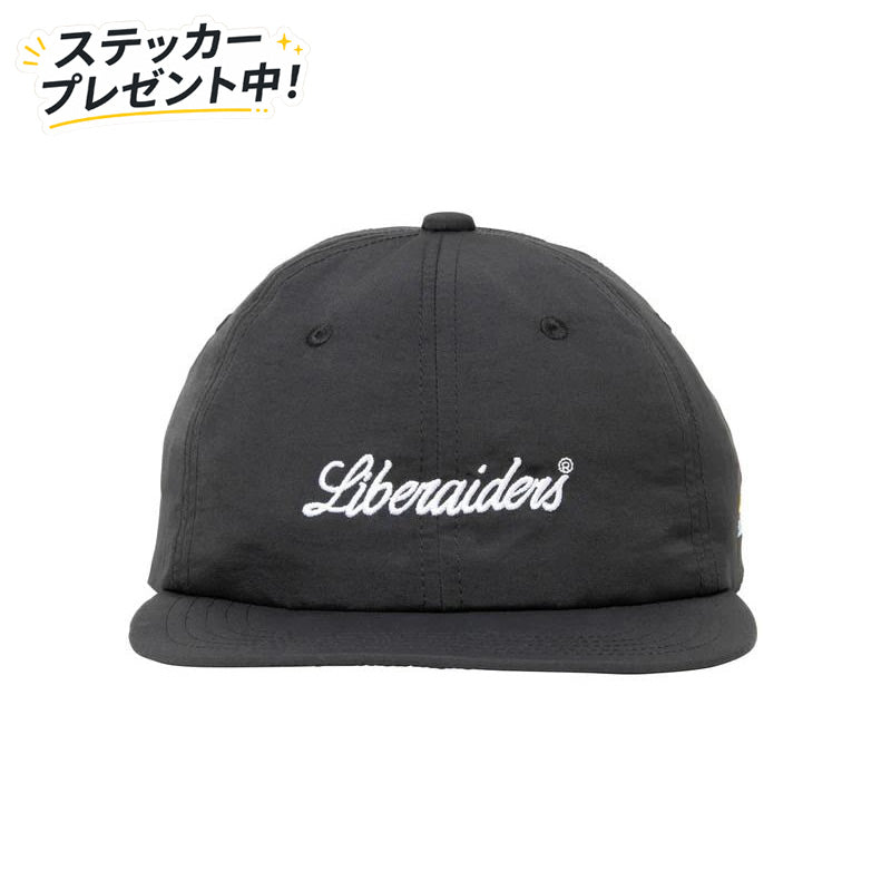 LIBERAIDERS(リベレイダース) / 6パネル キャップ / SUPPLEX NYLON CAP - BLACK / 739042601
