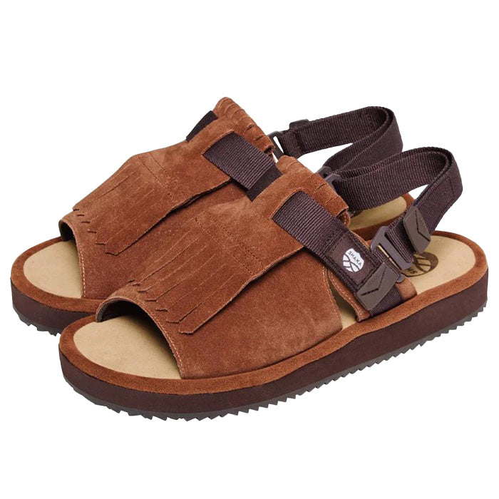 SHAKA (シャカ) / 4WAY ミュールサンダル / OPEN TOE MULE KILT SUEDE - MARRON / SK-356 / メンズ