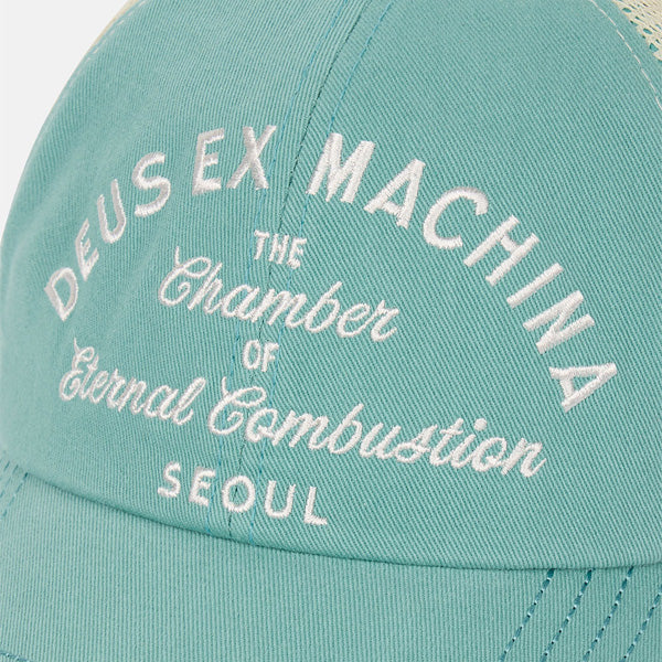 DEUS EX MACHINA ( デウスエクスマキナ ) メッシュキャップ / SEOUL SCRIPT ADDRESS - BLUE / D261UHA020 / メンズ