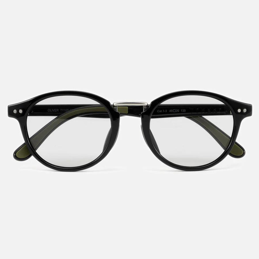 TYMER(タイマー) / 調光レンズ サングラス アイウェア / OLIVER - Gloss Black  x Photochromic Grey / TY105-GBK-PGY / メンズ