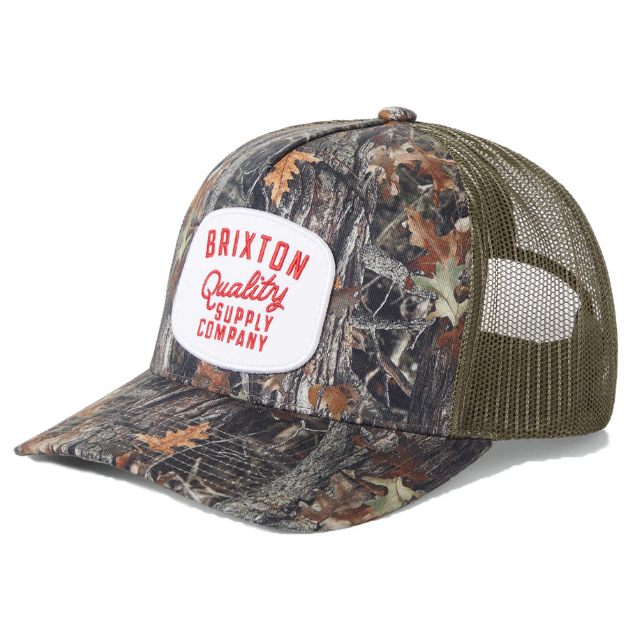 BRIXTON ( ブリクストン ) / メッシュキャップ スナップバック 帽子 / HUBAL C NP MP TRUCKER HAT - TREE CAMO x OLIVE / 12037 - TRCMO