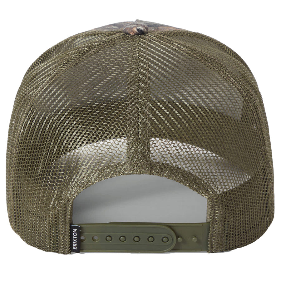 BRIXTON ( ブリクストン ) / メッシュキャップ スナップバック 帽子 / HUBAL C NP MP TRUCKER HAT - TREE CAMO x OLIVE / 12037 - TRCMO