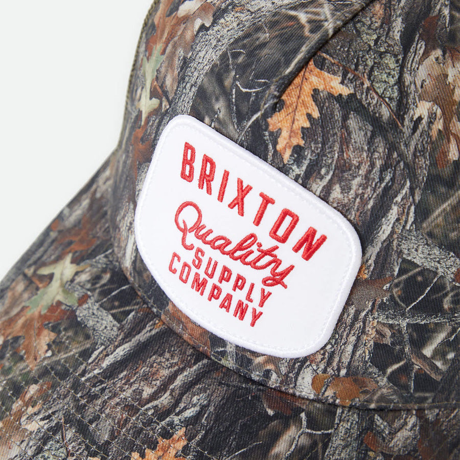 BRIXTON ( ブリクストン ) / メッシュキャップ スナップバック 帽子 / HUBAL C NP MP TRUCKER HAT - TREE CAMO x OLIVE / 12037 - TRCMO