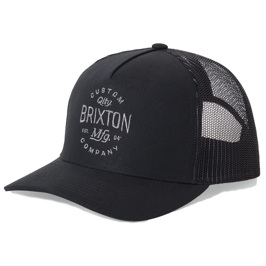 BRIXTON ( ブリクストン ) / メッシュキャップ スナップバック 帽子 / FREMONT NETPLUS TRUCKER HAT - BLACK/BLACK / 12081-BKBLK