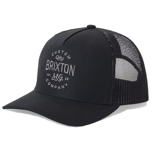 BRIXTON ( ブリクストン ) / メッシュキャップ スナップバック 帽子 / FREMONT NETPLUS TRUCKER HAT - BLACK/BLACK / 12081-BKBLK