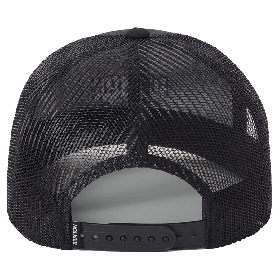 BRIXTON ( ブリクストン ) / メッシュキャップ スナップバック 帽子 / FREMONT NETPLUS TRUCKER HAT - BLACK/BLACK / 12081-BKBLK