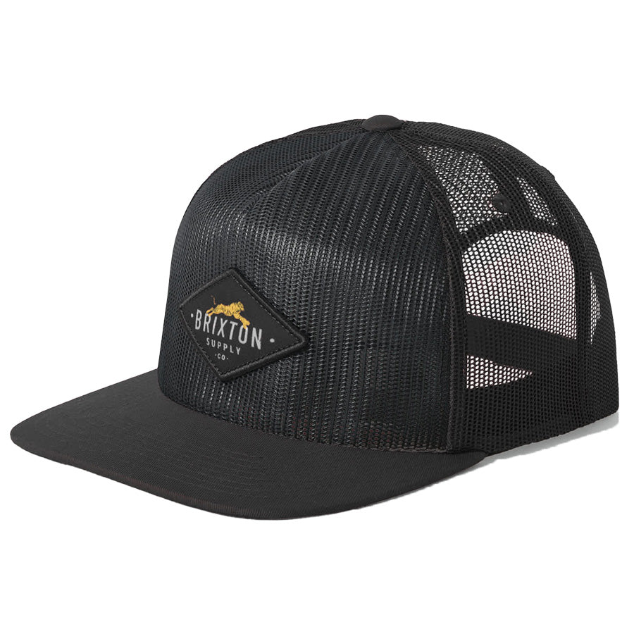 BRIXTON ( ブリクストン ) / メッシュキャップ スナップバック 帽子 / LEAPER ALL MESH TRUCKER HAT -BLACK / 12108-BKBLK