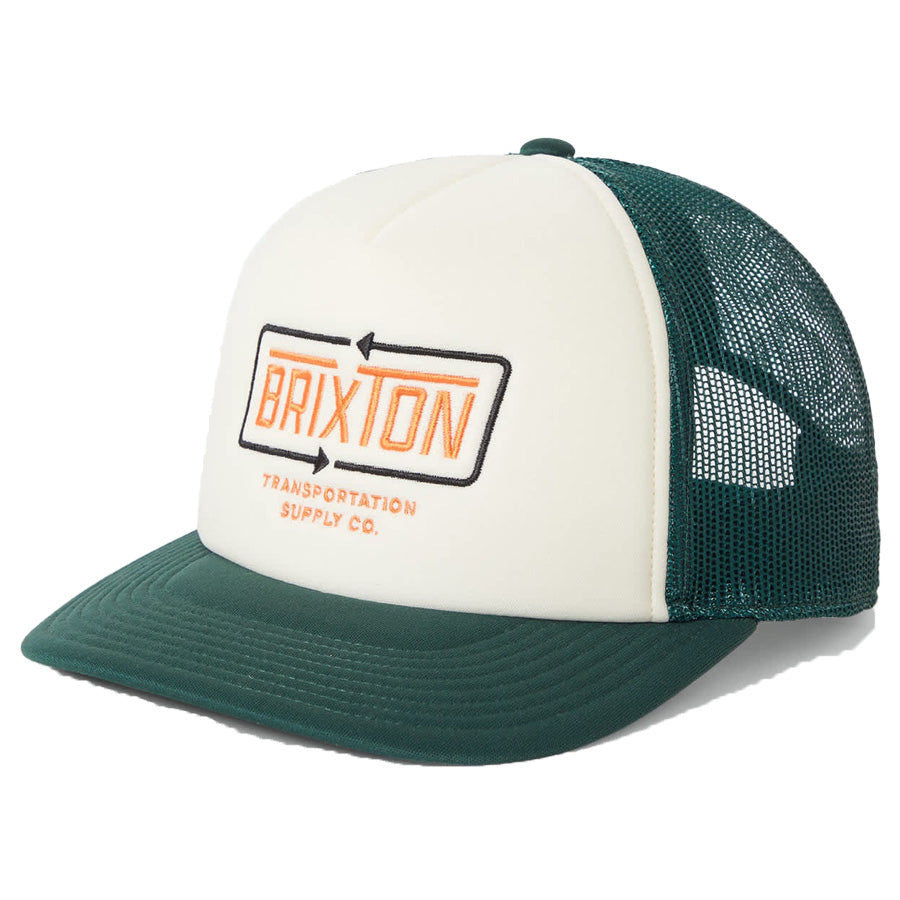 BRIXTON ( ブリクストン ) / メッシュキャップ スナップバック 帽子 / CALDWELL NETPLUS(R) TRUCKER HAT - PRIMAL GREEN/WHITECAP / 12076-PGWPG