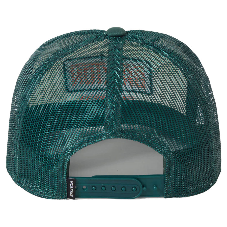 BRIXTON ( ブリクストン ) / メッシュキャップ スナップバック 帽子 / CALDWELL NETPLUS(R) TRUCKER HAT - PRIMAL GREEN/WHITECAP / 12076-PGWPG