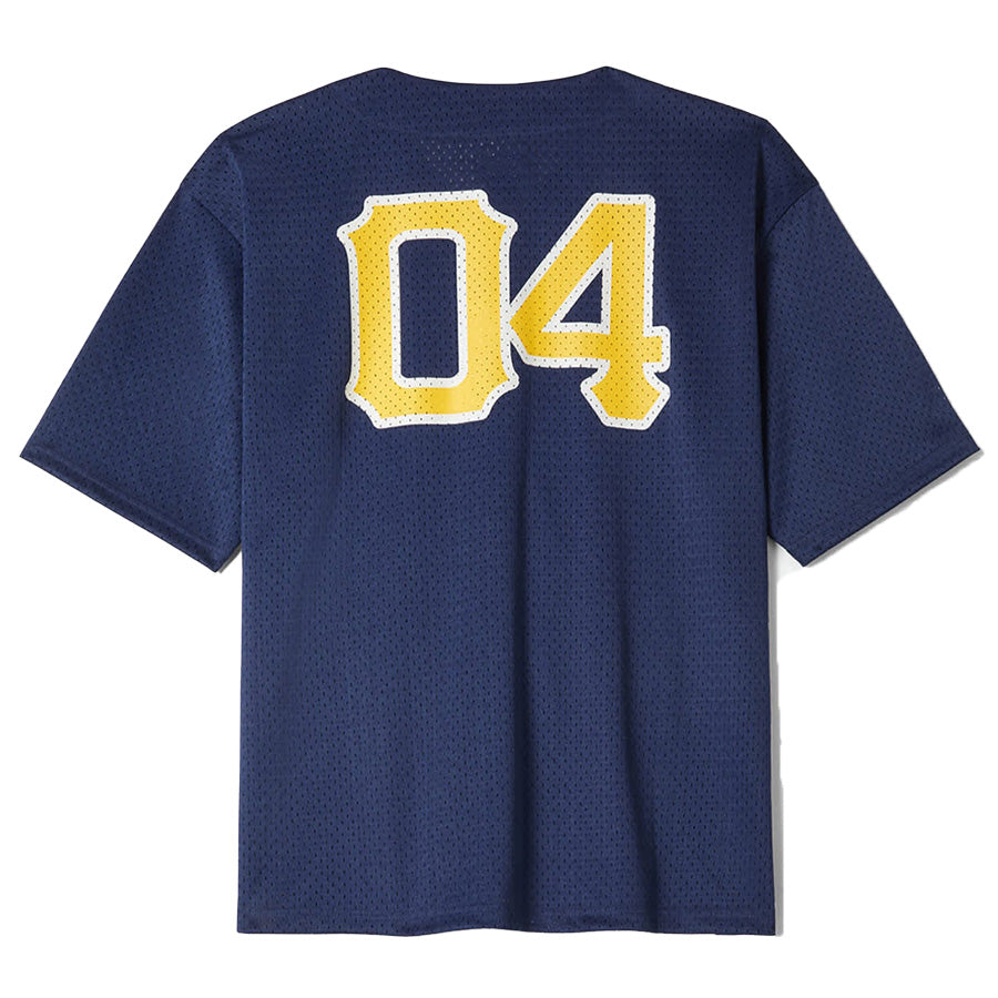 BRIXTON ( ブリクストン ) / 半袖メッシュジャージー ベースボールシャツ  / MESH BASEBALL JERSEY - WASHED NAVY / 23005-WANAV