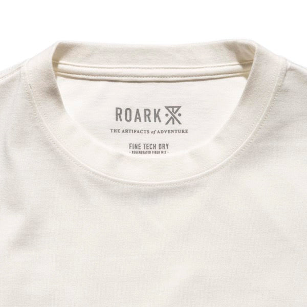 ROARK (ロアーク) / 半袖ドライTシャツ / "ROAD TRIP CLUB" FINE TECH DRY TEE - WHITE / RTJF1220-WHT / メンズ