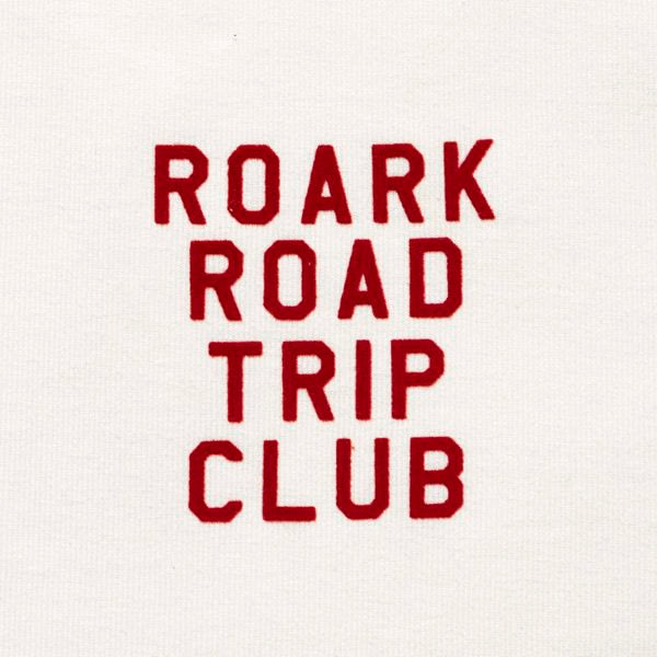 ROARK (ロアーク) / 半袖ドライTシャツ / "ROAD TRIP CLUB" FINE TECH DRY TEE - WHITE / RTJF1220-WHT / メンズ