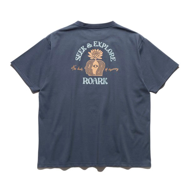 ROARK (ロアーク) /  厚手 コットンライク 半袖ドライTシャツ / "BEATS OF DISCOVERY" FINE TECH DRY TEE - ORION / RTJF1221 / メンズ