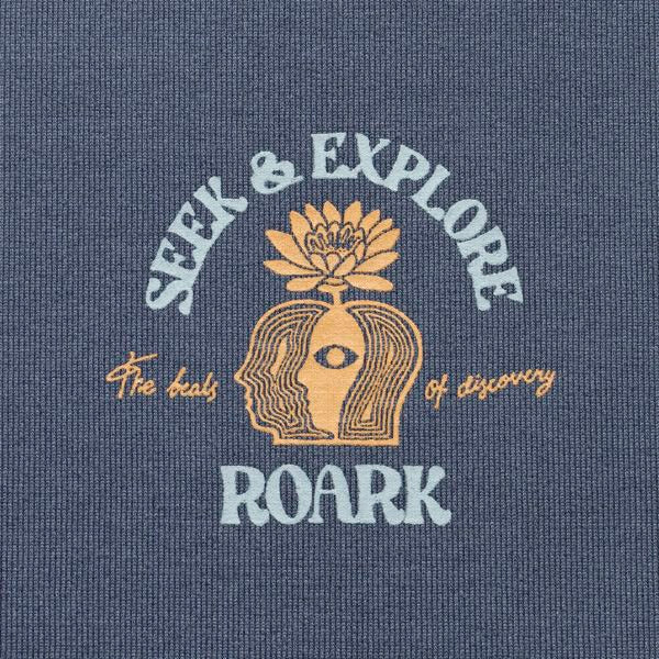 ROARK (ロアーク) /  厚手 コットンライク 半袖ドライTシャツ / "BEATS OF DISCOVERY" FINE TECH DRY TEE - ORION / RTJF1221 / メンズ