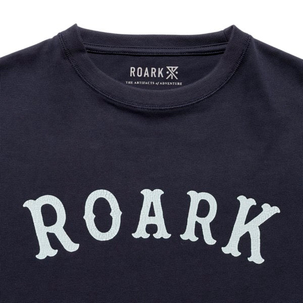 ROARK (ロアーク) /  半袖Tシャツ 厚手 / "MEDIEVAL LOGO" 14oz H/W TEE - DARK NAVY / RTJHW1220 / メンズ
