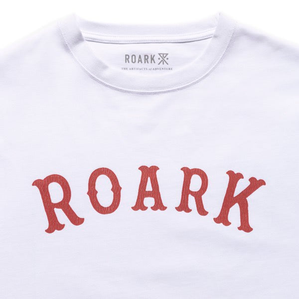 ROARK (ロアーク) /  半袖Tシャツ 厚手 / "MEDIEVAL LOGO" 14oz H/W TEE - WHITE / RTJHW1220 / メンズ